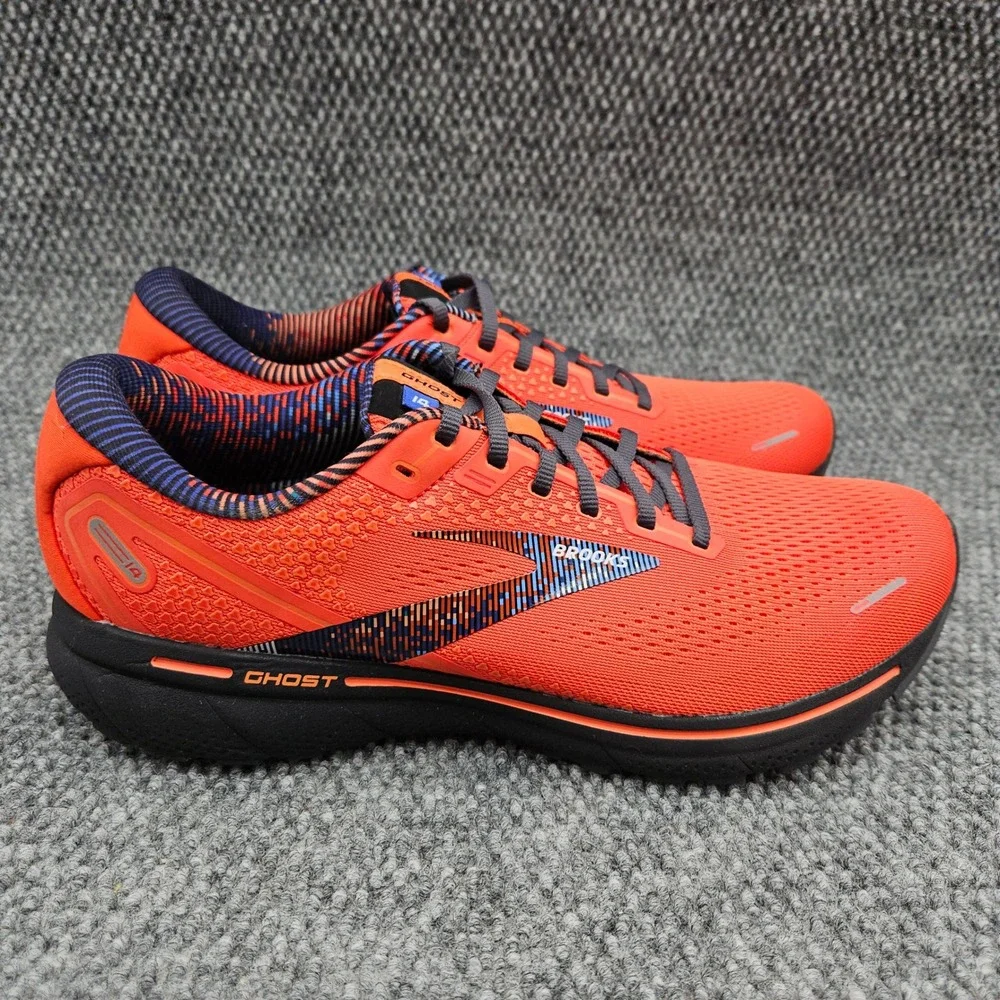 Brooks Ghost 14 (Men's 12) Orange Running Shoes Athletic Lace Up Sneakers Clean